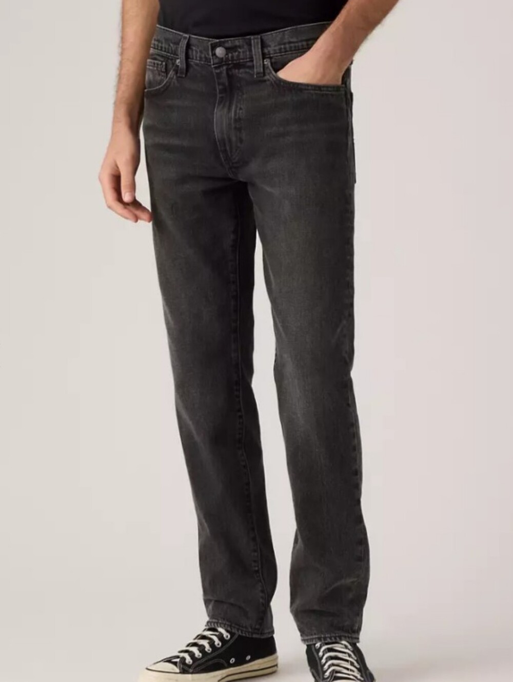 Men's Levi's 502 Taper Black Slim Straight Jeans 33x30